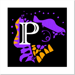 Mazipoodles Bird’s Nest - Personalized Initial Letter P Posters and Art